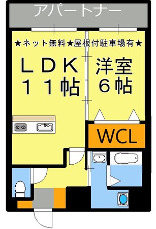 高見馬場駅 徒歩10分 5階の物件間取画像